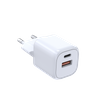 HUNDA 30W GaN Fast Charger USB Type C Dual Ports USB-A+USB-C Power Adapter Mini PD Wall Charger for RPhone 14 15 Pro Max