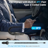 78W 3-Port Samsung Car Charger USB C Fast Charge for Samsung Galaxy S26 Ultra S26 Plus S25 FE Edge S24 A57 A37 A17 A56 A36 A26 A16 A55 A25 A15,Rapid Car Charger Adapter+Coild Type C Fast Charging Cord