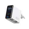 Compact 100W GaN Retractable USB C Wall Charger with Smart Display | Durable Built-in Retractable Cable, C1-100W C2-100W A1-30W, Compatible with MacBook, IPhone, Galaxy, Pixel, IPad, DJ