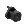 HUNDA 30W GaN Fast Charger USB Type C Dual Ports USB-A+USB-C Power Adapter Mini PD Wall Charger for RPhone 14 15 Pro Max