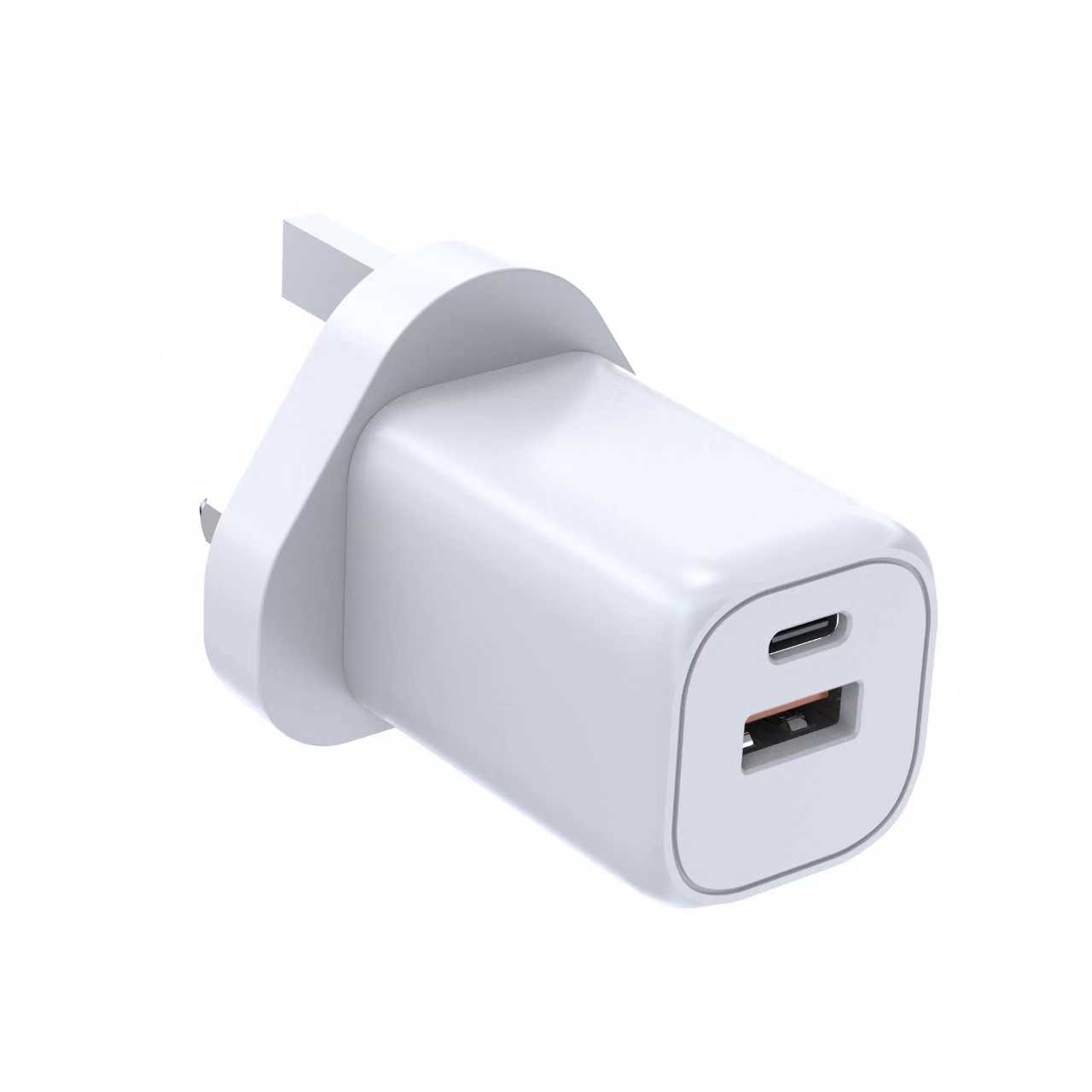 Factory GaN 65W Power Adapter EU US Plug 2 Ports QC 3.0 Type-C PD Mobile Phone Travel Chargers 65W gan Charger