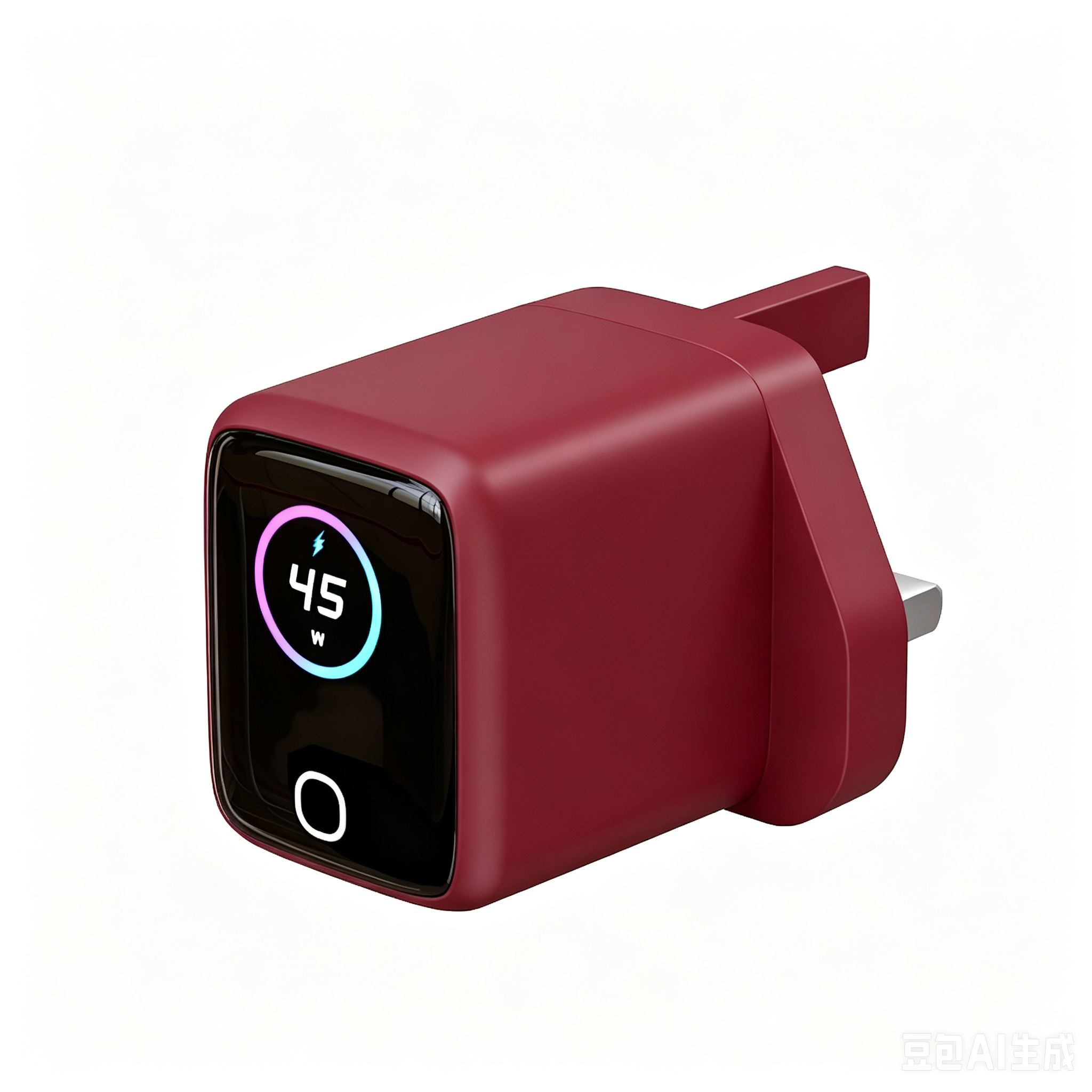 Smart Display Charger,USB C Charger Block with 6.6FT USB-C Cable,45W Max GaN Phone Charge,Smart Recognition,Care Mode,Real-Time Display for iPhone 17/16/15 & iPad Pro Series with cb Certification