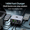 165W Charging Station, 8-Port GaN Desktop Charging Station with Smart Display and Retractable Cable, USB C Charger Station for iPhone, Galaxy, MacBook, Dell and Desk Accessorie