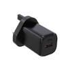 Factory GaN 65W Power Adapter EU US Plug 2 Ports QC 3.0 Type-C PD Mobile Phone Travel Chargers 65W gan Charger