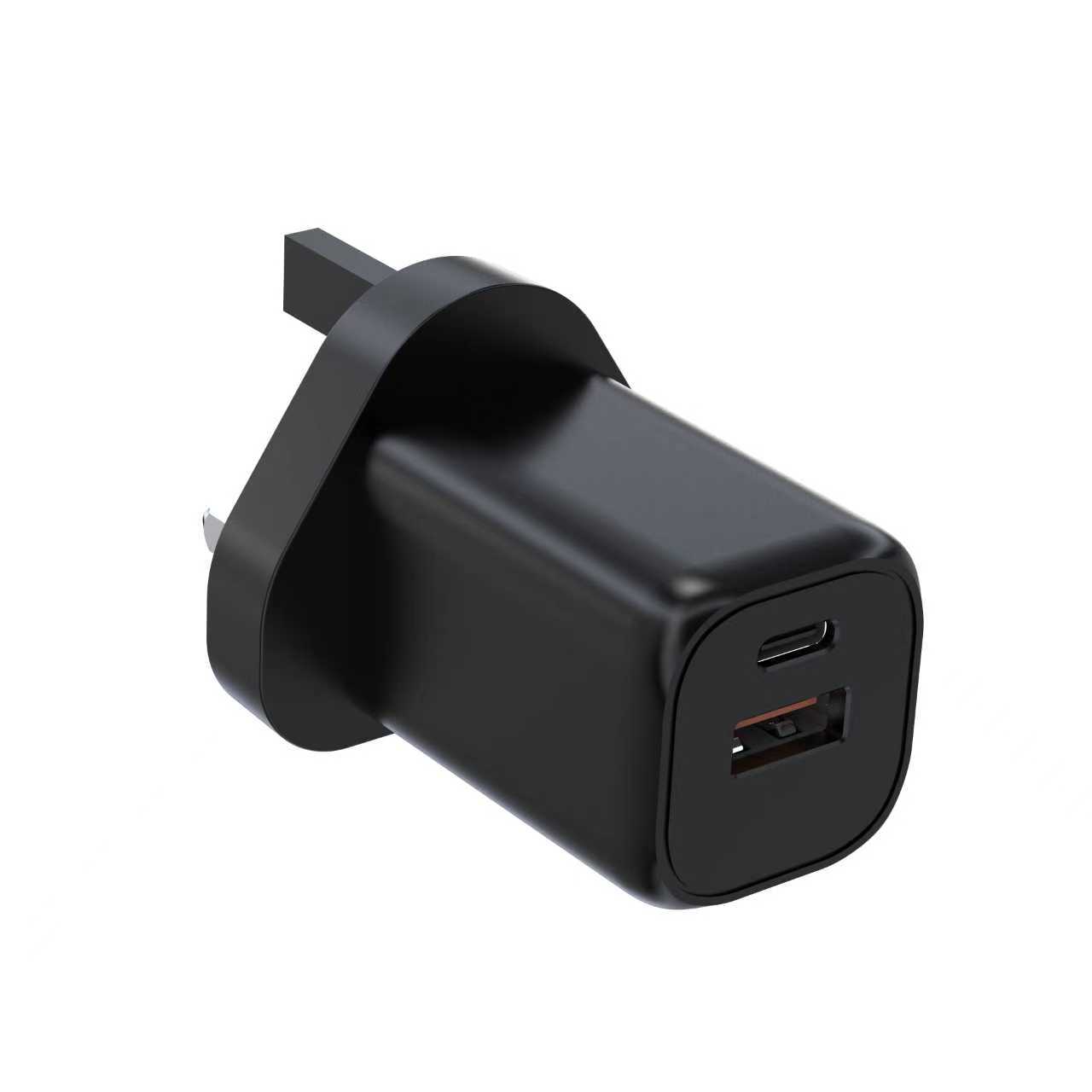 Factory GaN 65W Power Adapter EU US Plug 2 Ports QC 3.0 Type-C PD Mobile Phone Travel Chargers 65W gan Charger