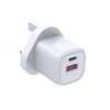 HUNDA 30W GaN Fast Charger USB Type C Dual Ports USB-A+USB-C Power Adapter Mini PD Wall Charger for RPhone 14 15 Pro Max