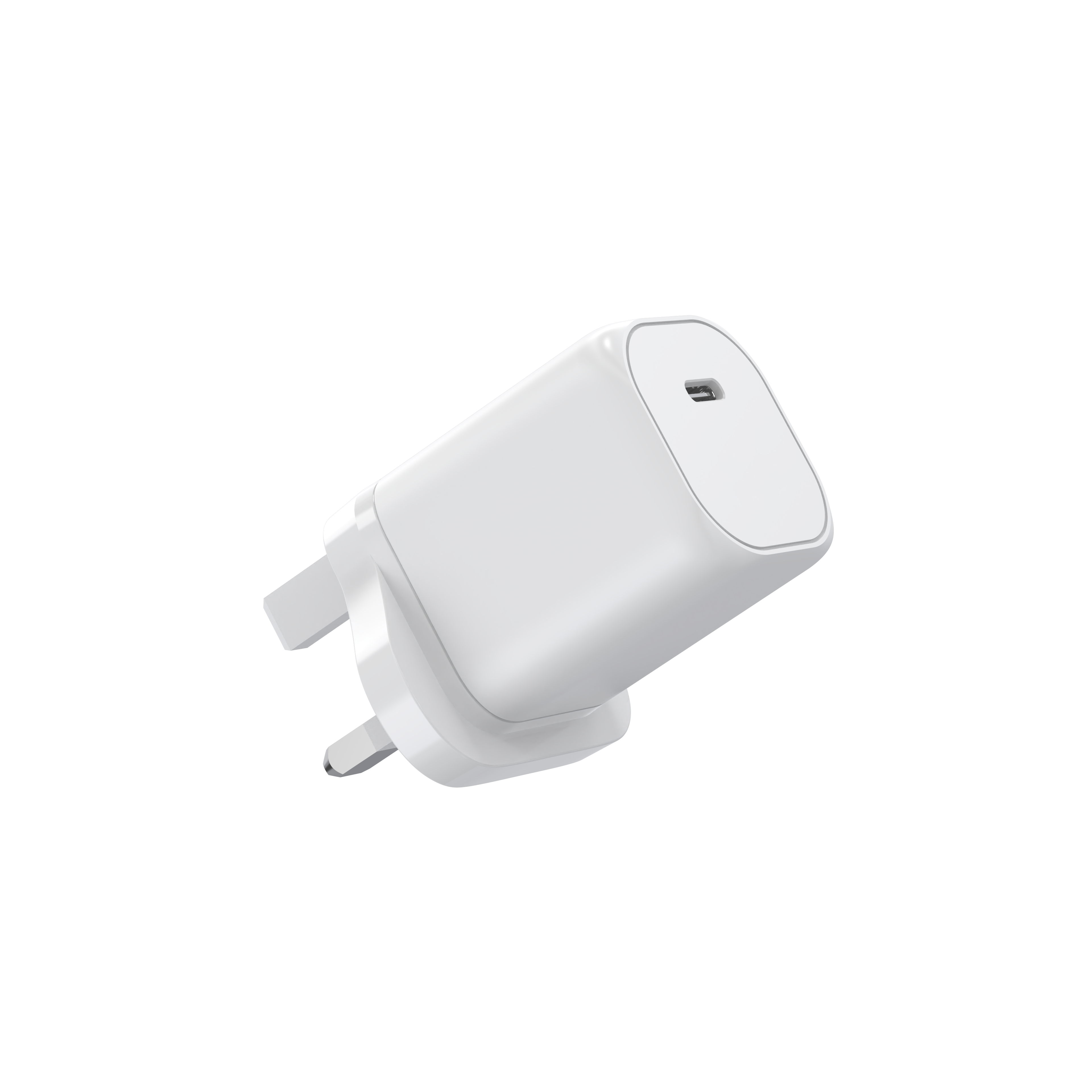 Fast Quick Charging US EU UK Plug PD PPS Single Port Type C Indicator Light Travel Portable Wall Power Adapter GaN Charger 100W